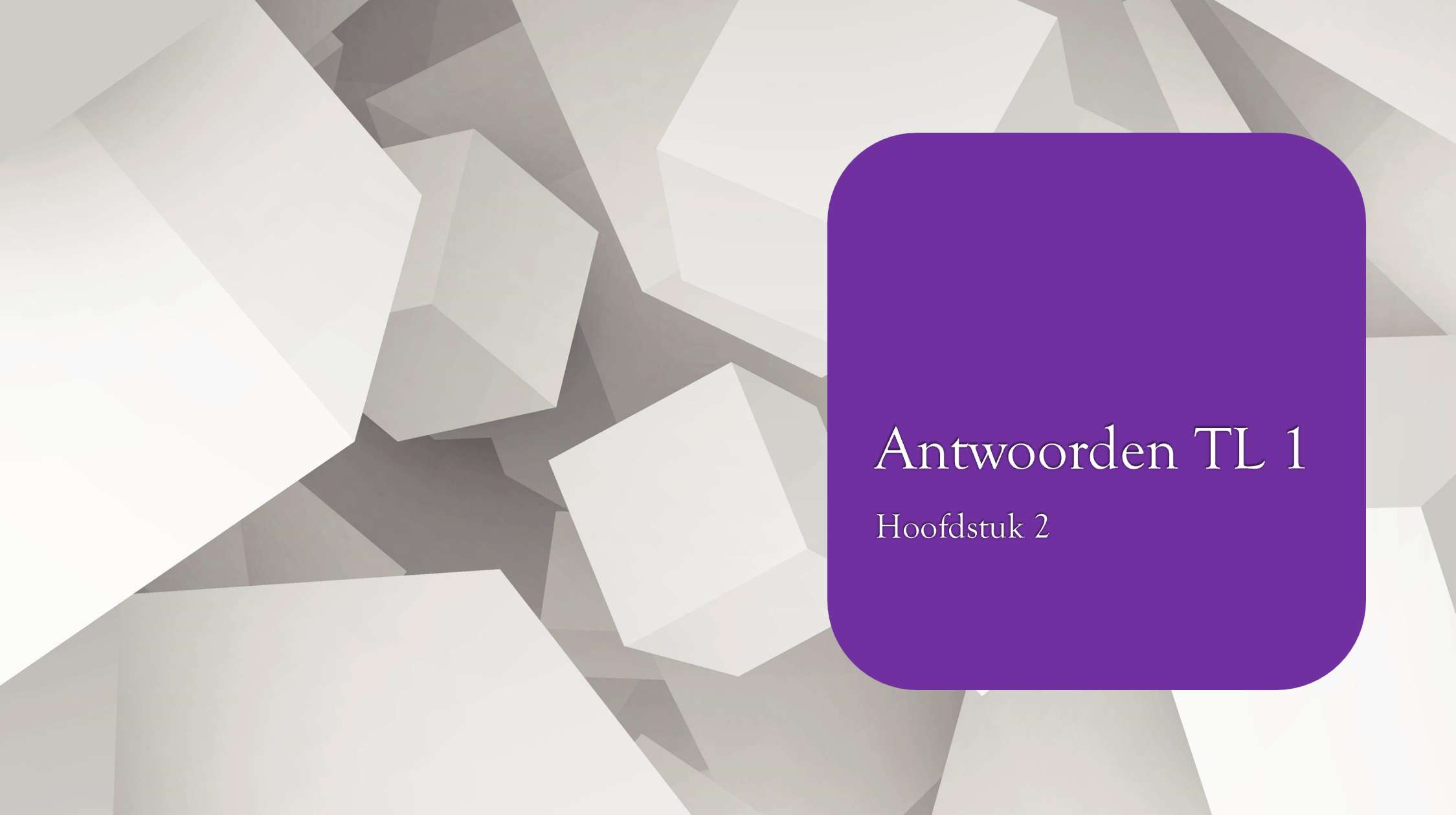 Antwoorden hfst 2