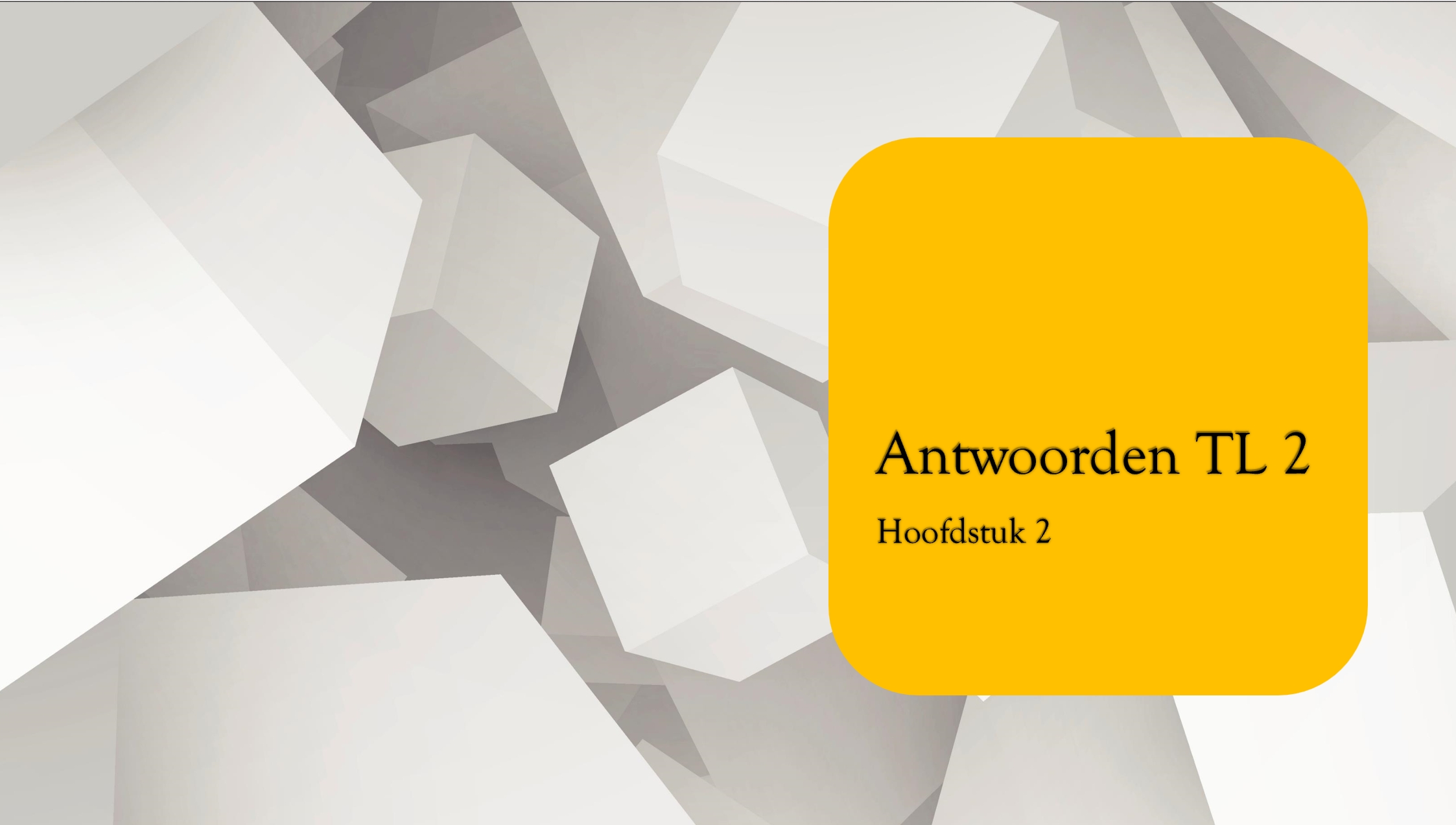 Antwoorden hfst 2