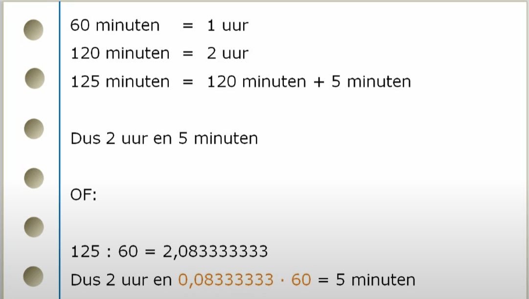 Rekenen met tijd 1