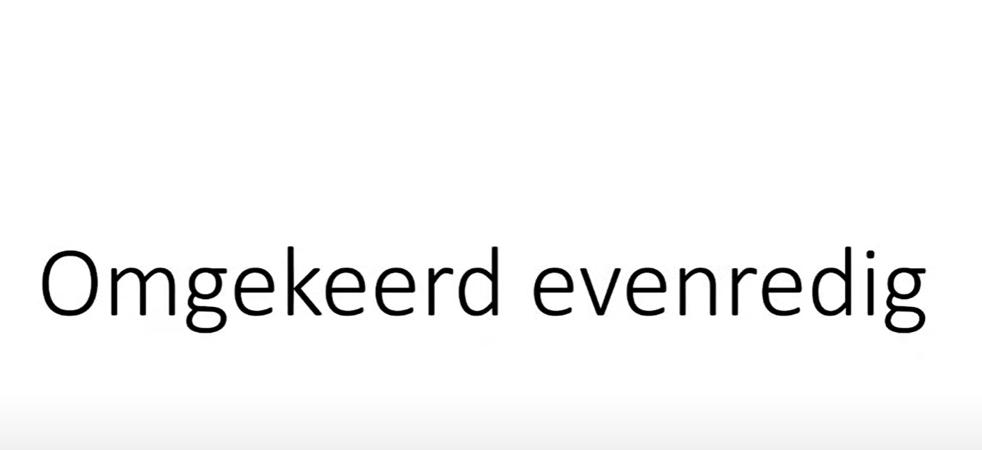Wat is omgekeerd evenredig?
