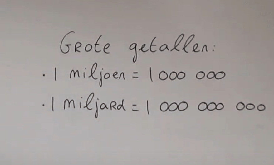 5 E - Grote getallen