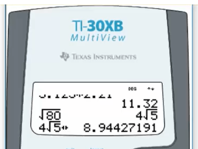 5 I 2 - Gebruik wisseltoets (TI 30 XB)