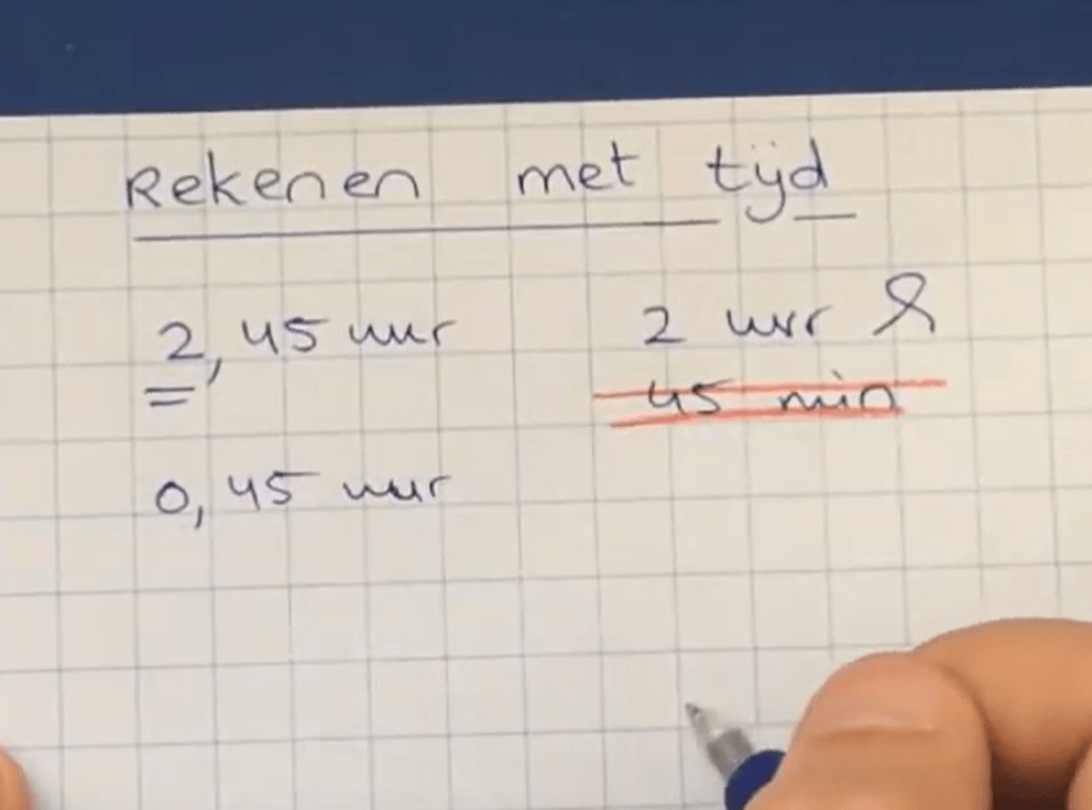 5 Q - Eenheden van tijd en rekenen met tijd