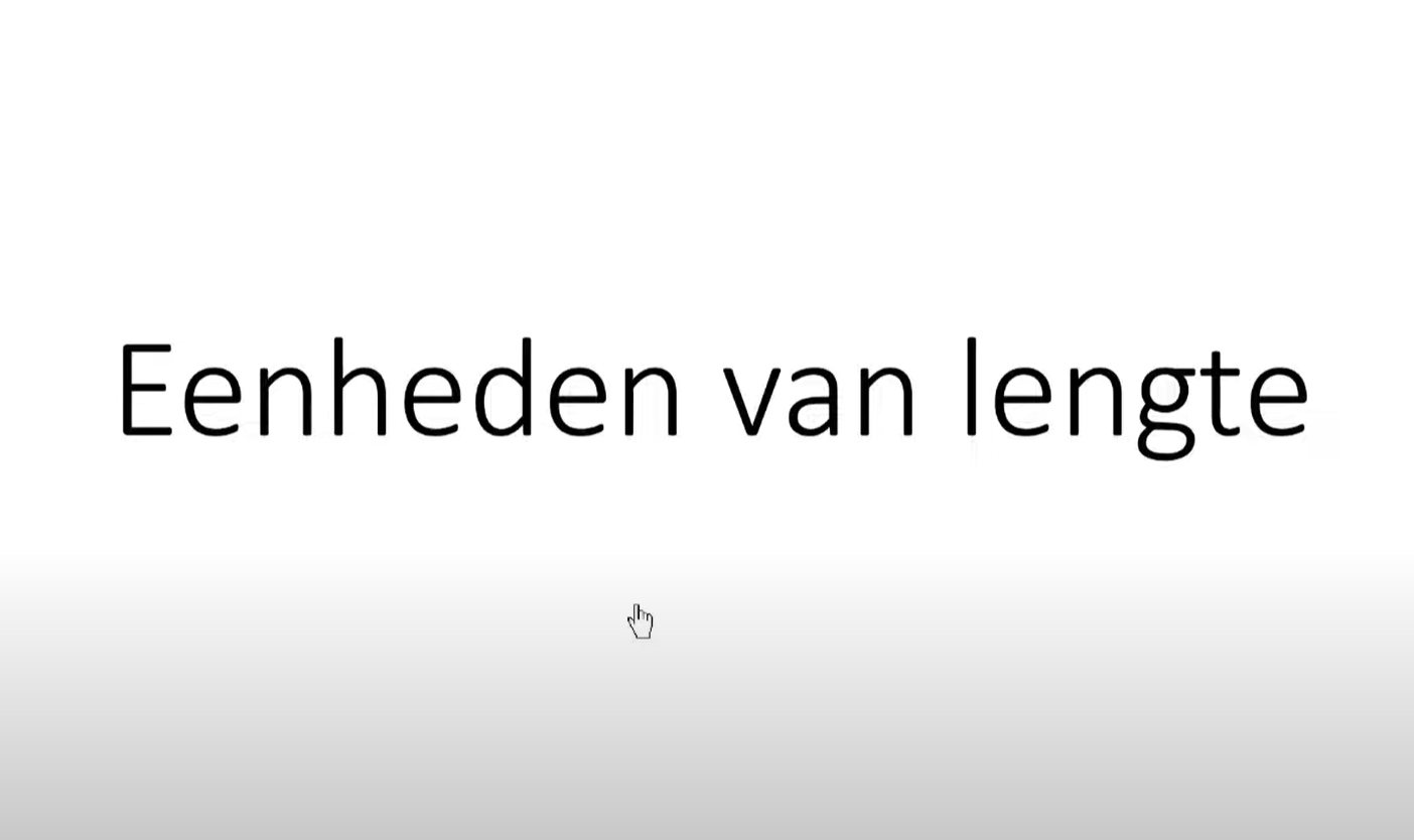5 R - Eenheden van lengte