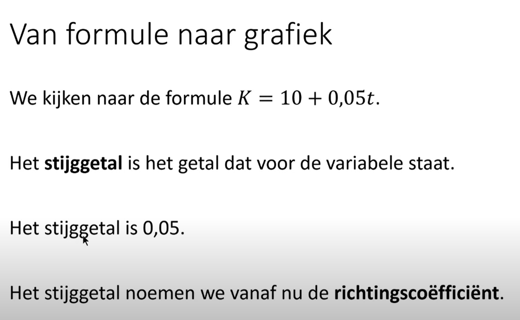 7 C - Van formule naar grafiek