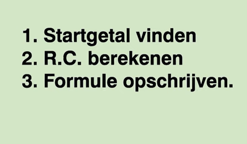 7 F - Van tabel naar formule