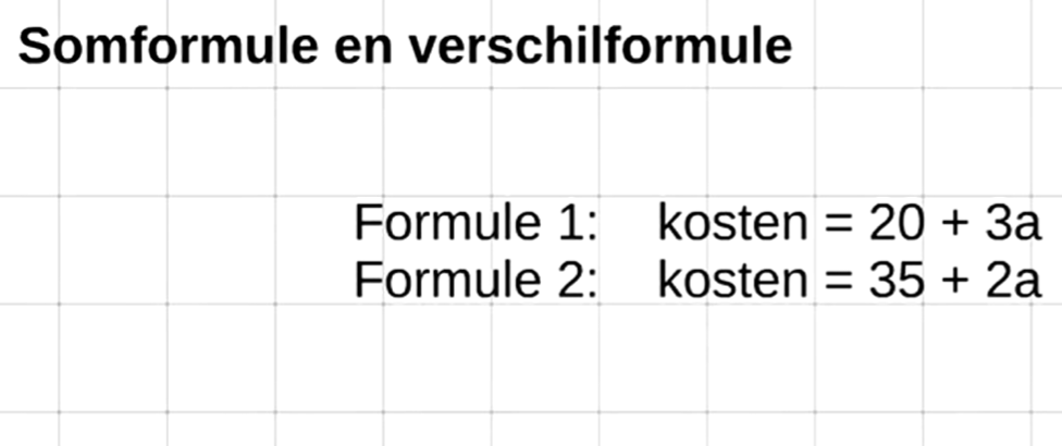 7 K - Somformule en verschilformule
