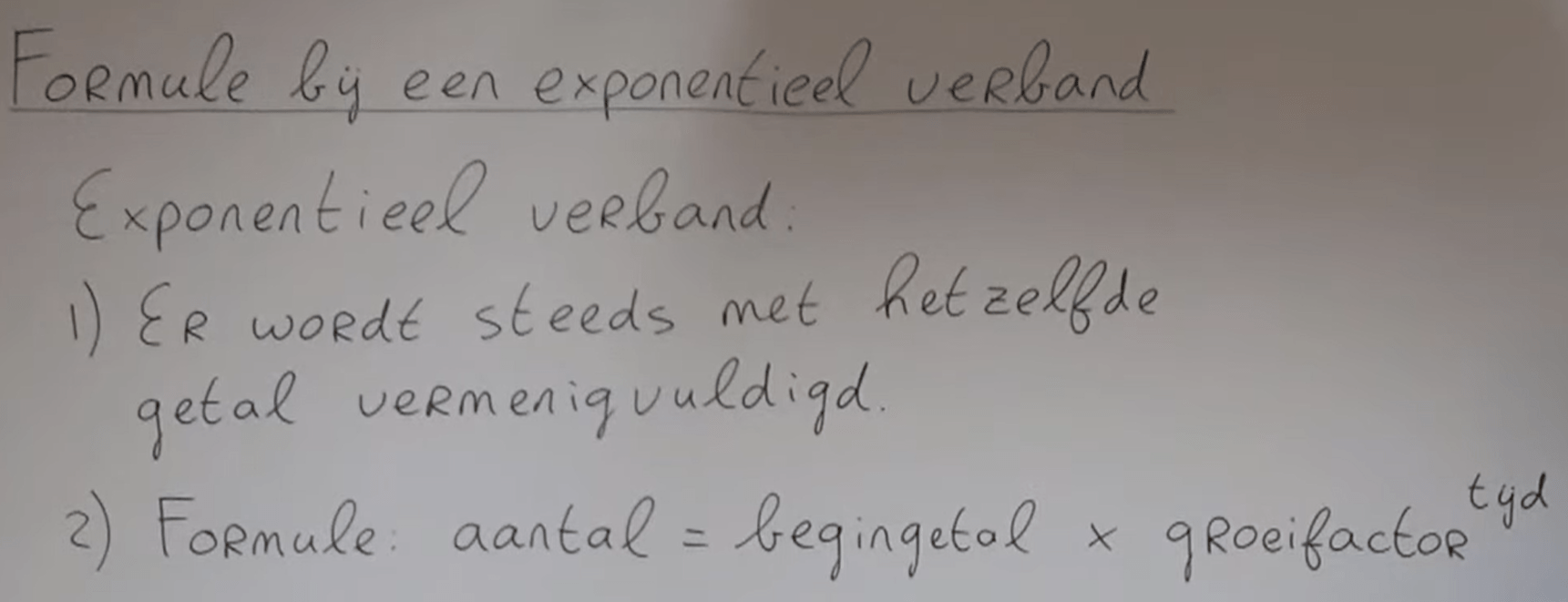 7 O 1 - Exponentieel verband