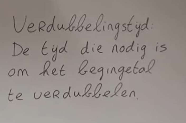 7 S 1 - Verdubbelingstijd